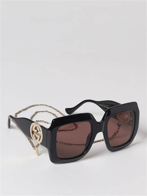 gucci occhiali da sole con catena|Gucci Livermore Outlet.